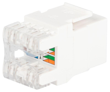 Люк 18-8002-01 коннектор RJ45 CAT6 UTP Keystone бел.  Б0063290