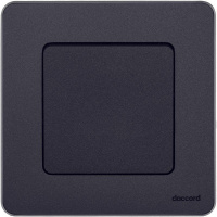 Выключатель кнопочный Inspiria 6А 250В без фиксации НО/НЗ механизм антрацит Leg 673693