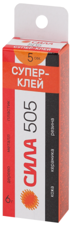Супер-клей 6г 505-6 пластик (туба в кор.)  Б0033120
