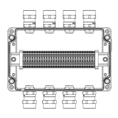 Корпус взрывозащищенный 260х160х90мм 1Ex e IIC Т5 Gb / Ex tb IIIB T95град.C Db IP66 алюм.  1201.181.20.00X