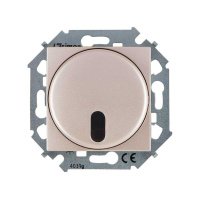 Механизм светорегулятора 15 500Вт 230В проходной с управлением от ИК пульта винт. зажим шампань  1591713-034