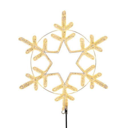 Фигура светодиодная "Снежинка большая" 55х55см 180LED тепл. бел. 22Вт 220-240В IP65 дюралайт  501-324