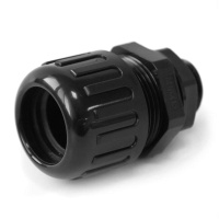 Муфта вводная усиленная ВМУ-ГТ d16мм (М16) IP68 для гофрированной трубы чер.  PR08.3763