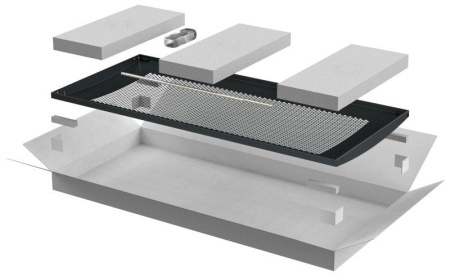 Дверь перфорированная для шкафа LINEA N 28U 600мм черн.  LN05-28U6X-DP