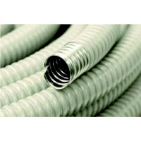 Металлорукав в ПВХ изоляции d20мм без протяжки сер. (уп.50м)  МР-1001720-050