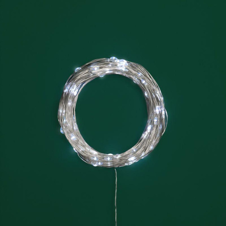 Гирлянда светодиодная "Роса" 20м 200LED бел. 3.6Вт IP44 с трансф.  303-205