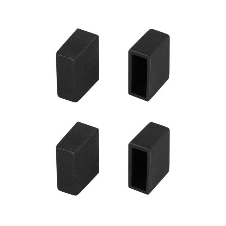 Заглушка WPH-FLEX-0612-SIDE BLACK глухая Силикон (комплект)  045908