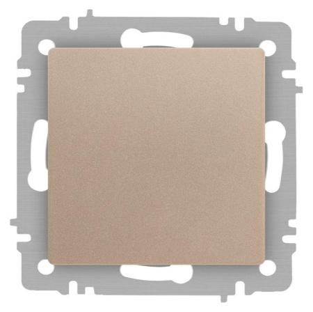 Кнопка Accent 6-109-04 10А-250В IP20 СУ шампань  Б0063610