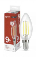 Лампа светодиодная LED-СВЕЧА-deco 9Вт свеча прозрачная 4000К нейтр. бел. E14 1040лм 230В  4690612026206