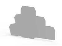 Сегмент концевой на клеммники 3-х ярусные PUK3 сер. NPP PUK3  450139 Сегмент концевой на клеммники 3-х ярусные PUK3 сер. NPP PUK3  450139