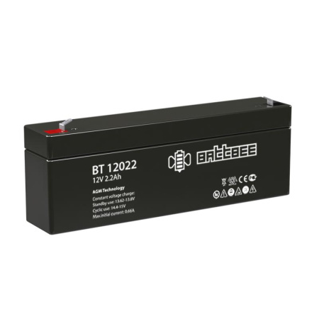 Аккумулятор ОПС 12В 2.2А.ч Battbee  BT 12022