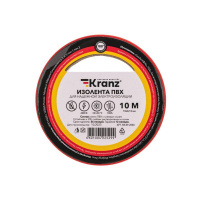 Изолента ПВХ 0.13х15мм 10м красная (уп.10шт)  KR-09-2004