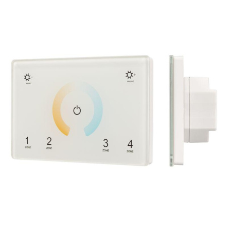 Панель Sens SMART-P81-MIX White (230В 4 зоны 2.4G) (IP20 пластик)  028400