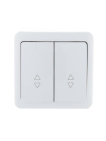 Переключатель проходной 2-кл. 2п ОП Viola 10А IP20 бел.  751-0200-106