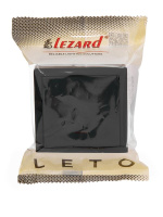 Выключатель 1-клав. с инд. LETO черн. бархат  752-4200-111