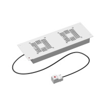 Модуль потолочный вентиляторный 2 вентилятора с термостатом для крыши 600 RAL7035  R5VSIT6002FTG