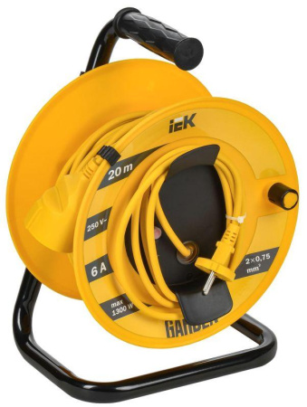 Удлинитель на катушке 1х20м Garden УК20 2P 2х0.75кв.мм  GD-KP40-06-01-20