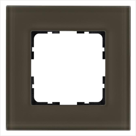 Рамка 1-м G-Glass стекло каперсовый  G1001GT
