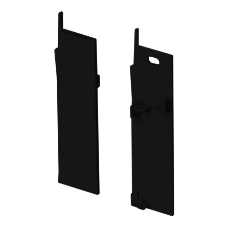 Заглушка PLINTUS-H73-F BLACK пластик (комплект)  043596
