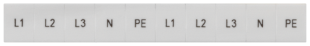 Табличка длинная L1L2L3PEN ZB6  8WH81204AA15