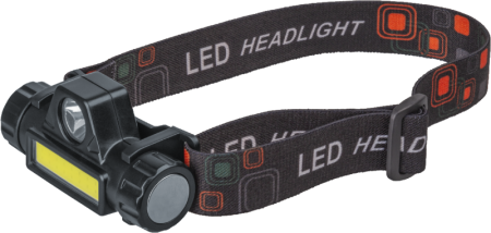Фонарь аккумуляторный налобный 14 661 NPT-H25-ACCU 1CREE LED 5Вт + 1COB LED 3Вт аккум. Li-ion 1.2А.ч  14661