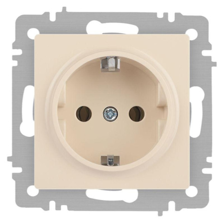 Розетка Accent 6-202-02 2P+E Schuko 16А-250В IP20 СУ сл. кость  Б0063683