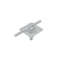 Соединитель универсальный USM-D5-10 TD для прутка d5-10мм с 1 пластиной 40х40мм сталь термодиффузион. цинк. КМ MA0287