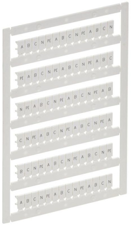 Маркер для CTS/CP 2.5кв.мм "A; B; C; N; PE" ARMAFIX  AF-CT10D-M-D25-21