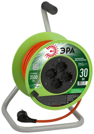 Удлинитель на катушке 4х30м с заземл. RP-4e-3x1.5-30m ПВС 3х1.5  Б0056102