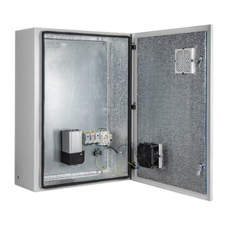 Термошкаф -55град. до +50град.C 600x800x250мм IP54 МАСТЕР-5 УТПВ-А с обогревом и активной вентил.  00-00002690