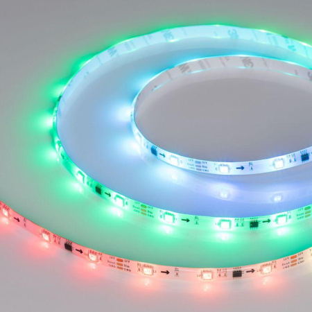 Лента светодиодная герметичная SPI-SE-B30-10mm 12V RGB-PX3 7.2Вт/м IP65 5060 бегущий огонь (уп.5м)  026369(2)