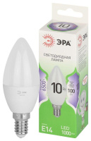 Лампа светодиодная GREEN LINE B35-10W-865-E14 GL E14 10Вт свеча свет холод.  Б0067095