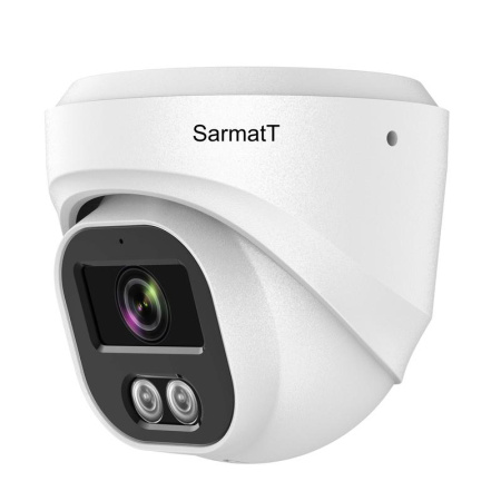 Видеокамера купольная вандалозащ. 4MP IP с ИК подсветкой SR-ID40F28IRXSDM IP 67 -30град.C-60град.C металл бел.  ПО-00005678