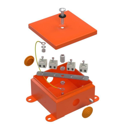 Коробка огнестойкая металлическая 110х110х65мм Е15-Е120  70-0360-FR2.5-8