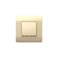 Выключатель 1-кл. NEW3-E 10А без фиксации шампань  431400