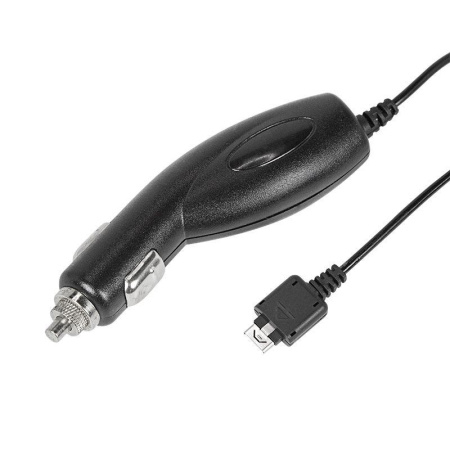 Автозарядка в прикуриватель для LG KG800/KG90 (АЗУ) (5В 700мА) шнур спираль 1.2м черн.  16-0252