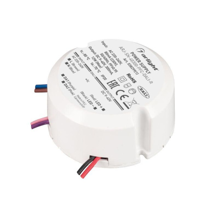 Блок питания ARJ-SN-40300-PFC-DALI-R 12Вт 9-40В 0.3А IP20 пластик  038299(1)