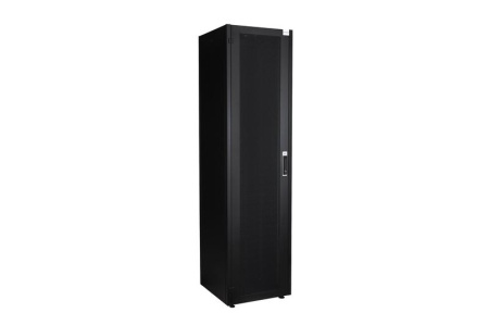 Шкаф напольный 19дюйм 42U 600х600 перед. дв. перф. задн. стен. перф. сер.  DR-721500