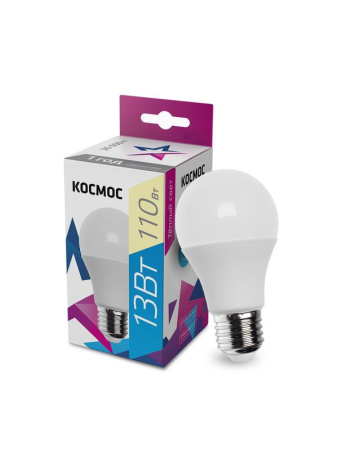 Лампа светодиодная A60 13Вт 3000К E27 220В  LkecLED13wA60E2730