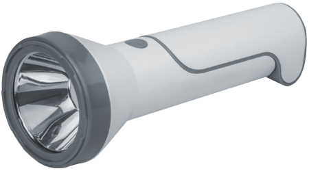 Фонарь аккумуляторный 14 673 NPT-CP23-ACCU 1LED 3Вт + 14LED 2Вт аккум. 3.7В 1.2А.ч пластик.  14673