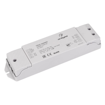 Диммер SMART-DIM105 12-48В 20А TRIAC IP20 пластик 5 лет  035061