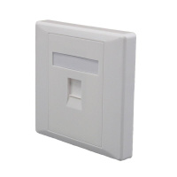 Панель лицевая 1 порт 80х80 Keystone шторка (DIY)  10-0333-1