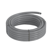 Металлорукав DN 12мм в гладкой SEBS изоляции Dвн. 12.0мм Dнар. 18.0 50м сер.  607S012