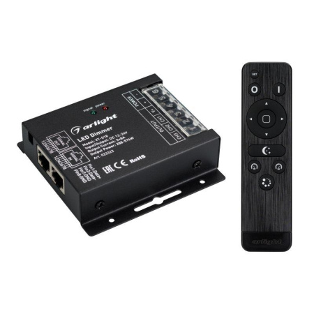 Диммер VT-S18-3х8A 12-24В ПДУ Стик 12 кнопок RF IP20 метал.  023323