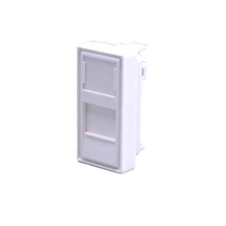Панель лицевая 1 порта 45х225 Keystone шторка (DIY)  10-0319-1