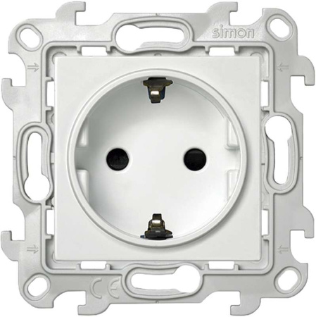 Розетка 1-м СП  24 16А IP20 2P+E Schuko защ. шторки механизм бел.  2450432-030