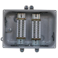 Коробка клеммная КЗНА-16 У2 16 зажимов IP54 (заглушка резиновая "пирамидка")  ET006949