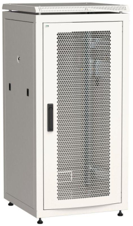Шкаф сетевой 19дюйм LINEA N 28U 600х600мм перфорированная передняя дверь сер.  LN35-28U66-P
