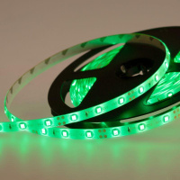 Лента светодиодная SMD3528 4.8Вт/м 60LED/м 12В IP65 зел. (уп.5м)  141-354