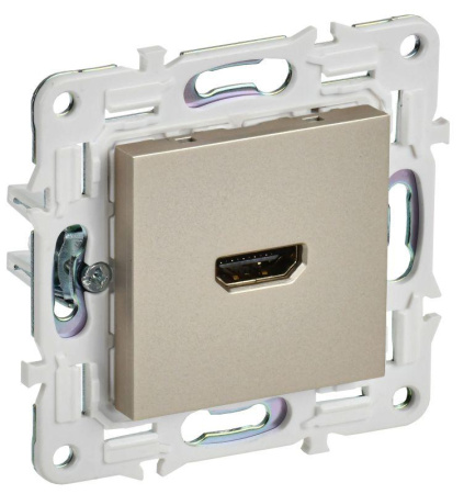 Розетка HDMI SKANDY SK-H01Sh шампань  SK-H10-K37